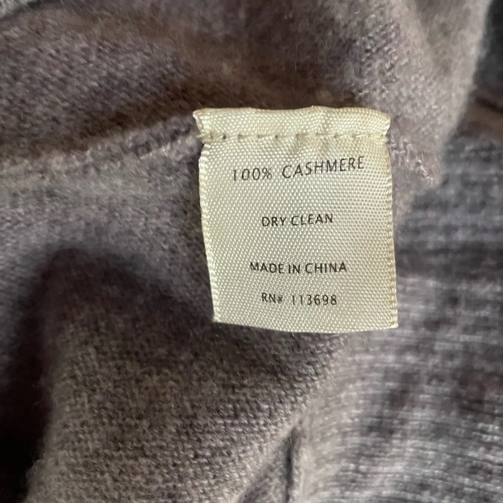 Margaret O'Leary Cashmere Cowl Neck Turtleneck Sweater - Picture 4 of 4